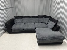 Grey & Blue L Shaped Corduroy