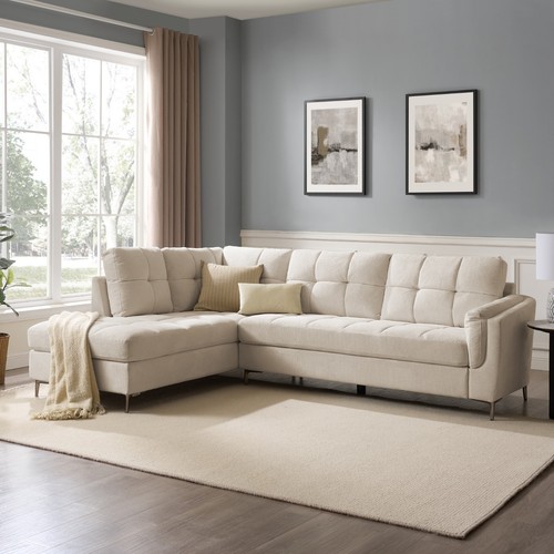 Seater beige sofa left - 5,