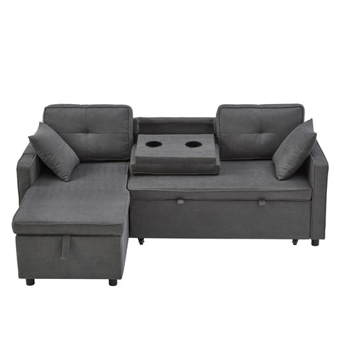 Shaped corner sofa bed - corner, with