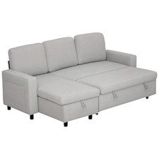 HOMCOM Pull Out Sofa Bed L