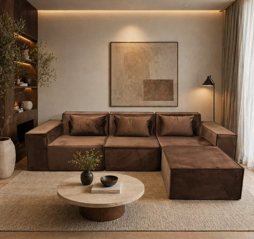 Modular sofa corner shaped - sofa, l
