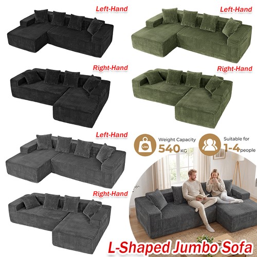 Shaped corner sofa with - corner,