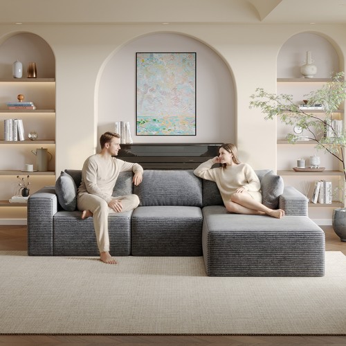 Modular free sectional sofa - modular, l