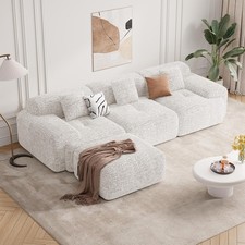 L Shape Boneless Sofa Chenille