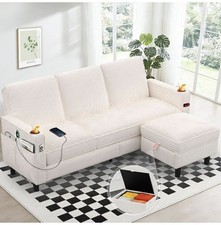 Sofa with Storage Ottoman