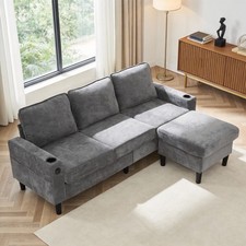 L-Shaped Couch Sofa 4-Seater