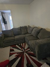 Corner 'L' Shape Sofa Dark